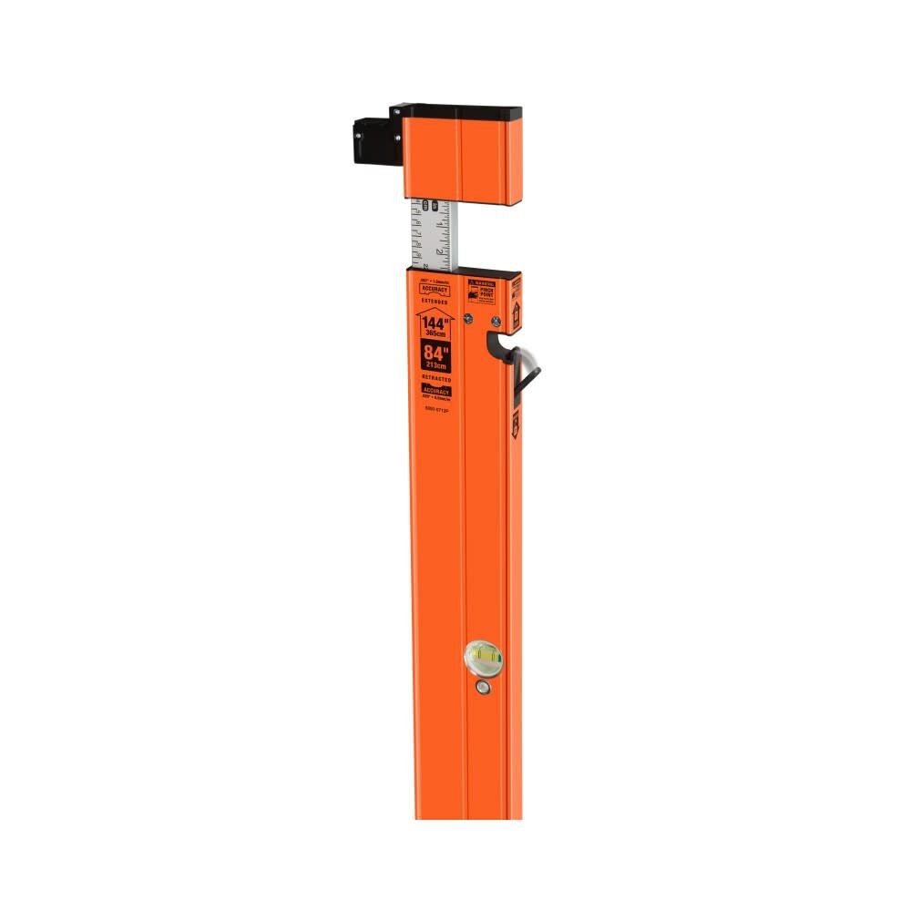 Johnson Level 7 Ft.-12 Ft. Extendable Plate Level