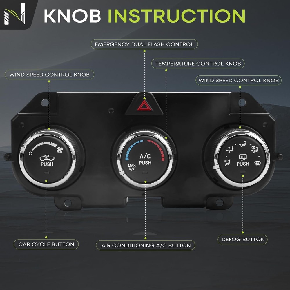 Climate Control Module fit for Dodge Ram 1500 2500 3500 2013-2018 AC Control...