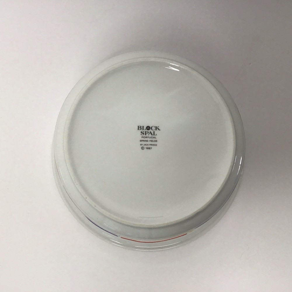 Block Spal Spring Fields 1987 Casserole Dish with Lid Never UseUsed