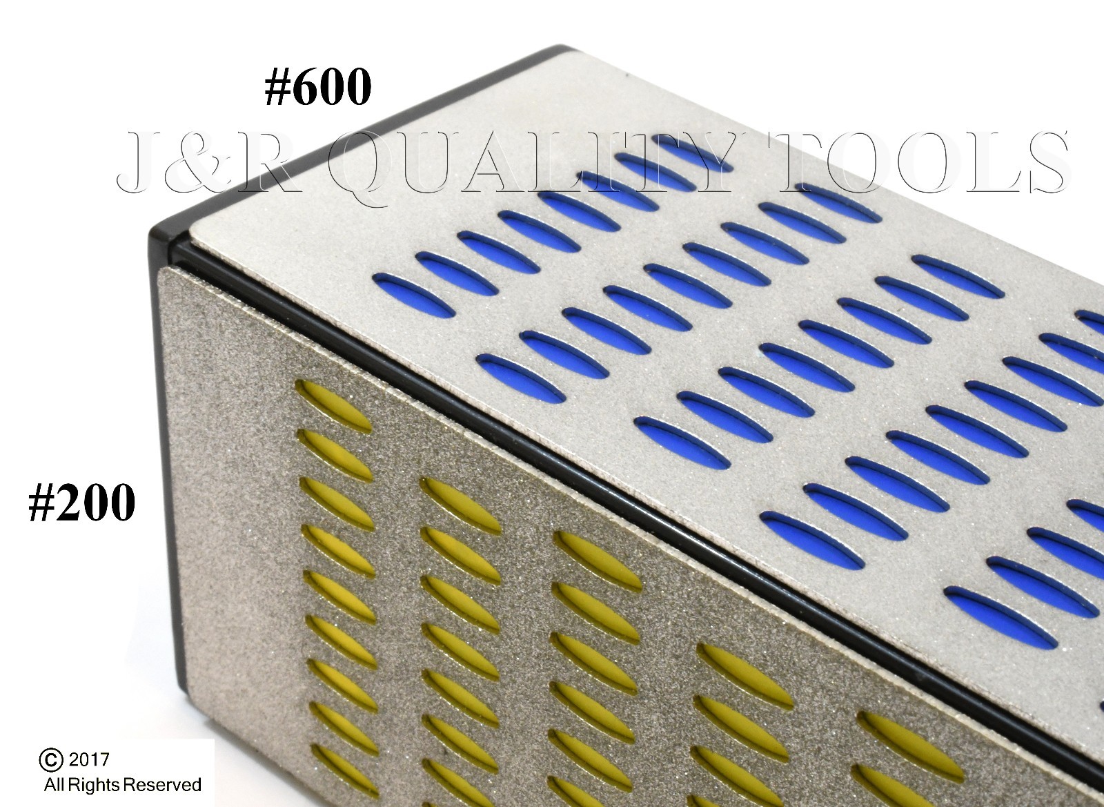 4 Sided Sharpening Stone Diamond Hone Block Kitchen Knife Sharpener Whetstone