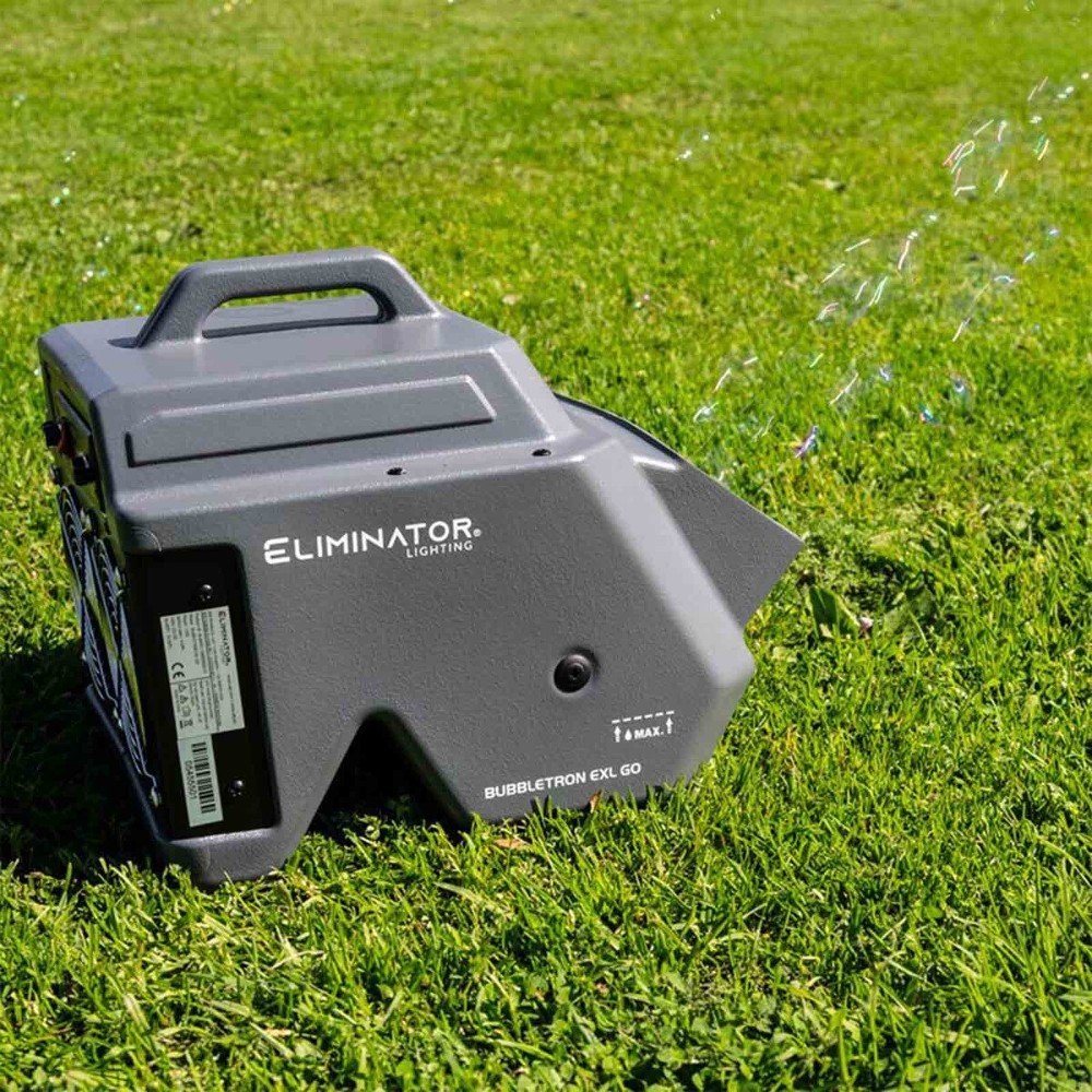 Eliminator Lighting BUBBLETRON EXL GO Powered Portable Bubble Machine