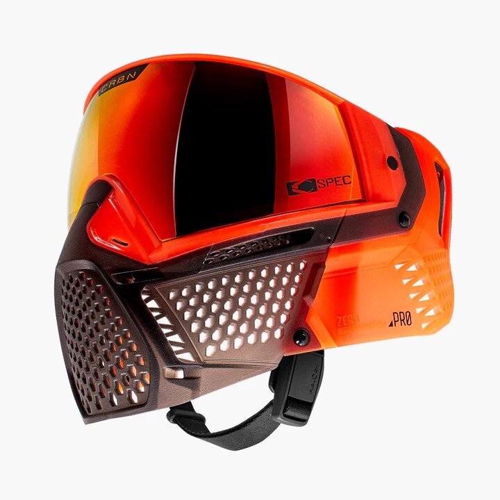 CRBN Zero Pro Paintball Mask (Less Coverage) - Blaze