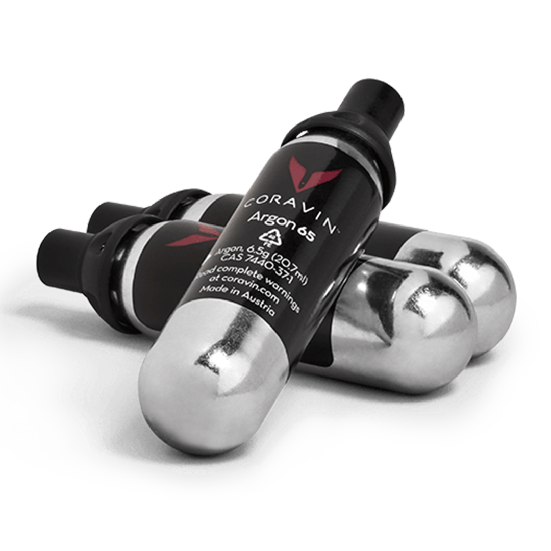 Coravin 1000 Argon Gas Capsules (pack of 3) Black