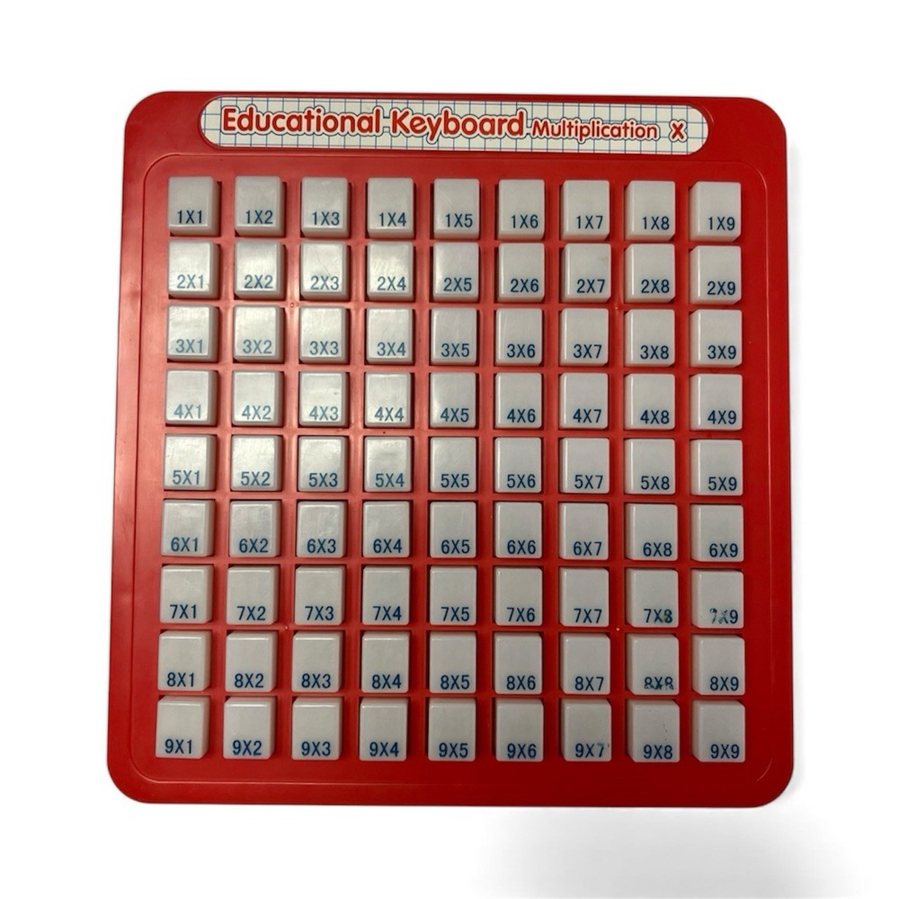Press & See Magic Math Multiplication Educational Keyboard Homeschool Tool