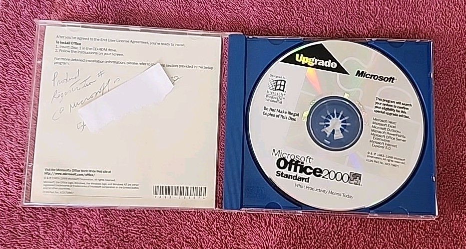 Microsoft Office 2000 Standard Upgrade