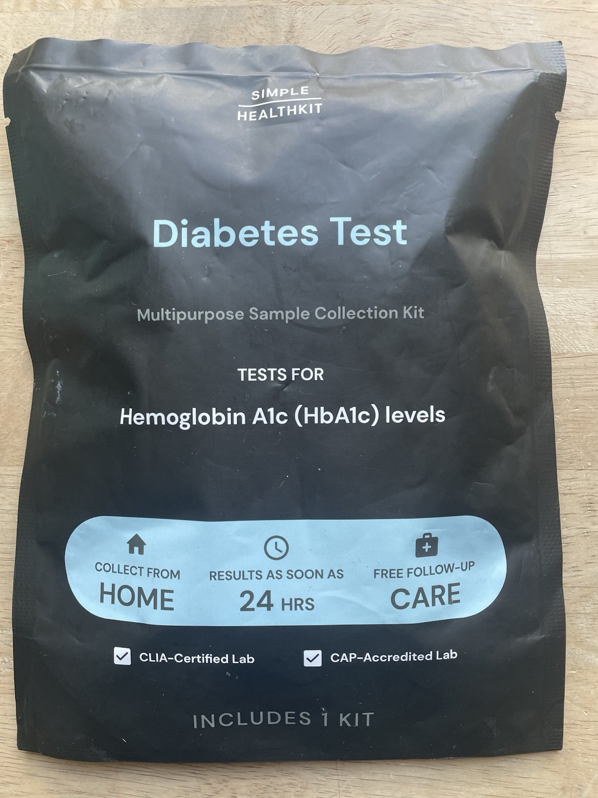 At-Home Diabetes Test Kit for Hemoglobin A1c (HbA1c) Levels - A1c Home Test Kit