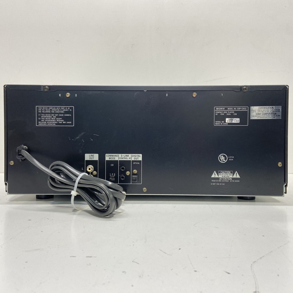 Sony CDP CX53 Mega Storage CD Player