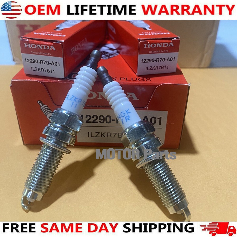 6PCS Genuine OEM NGK Iridium Spark Plugs For Honda 12290-R70-A01 ILZKR7B11 USA