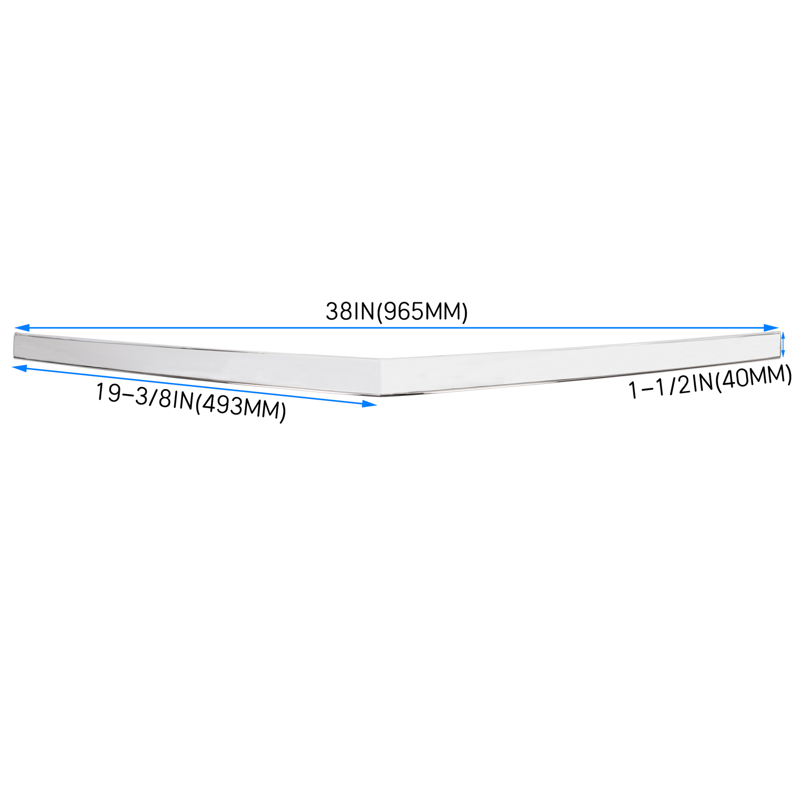 Chrome Hood Molding Trim Moulding For Cadillac SRX 2010-2016 22774203 GM1235120