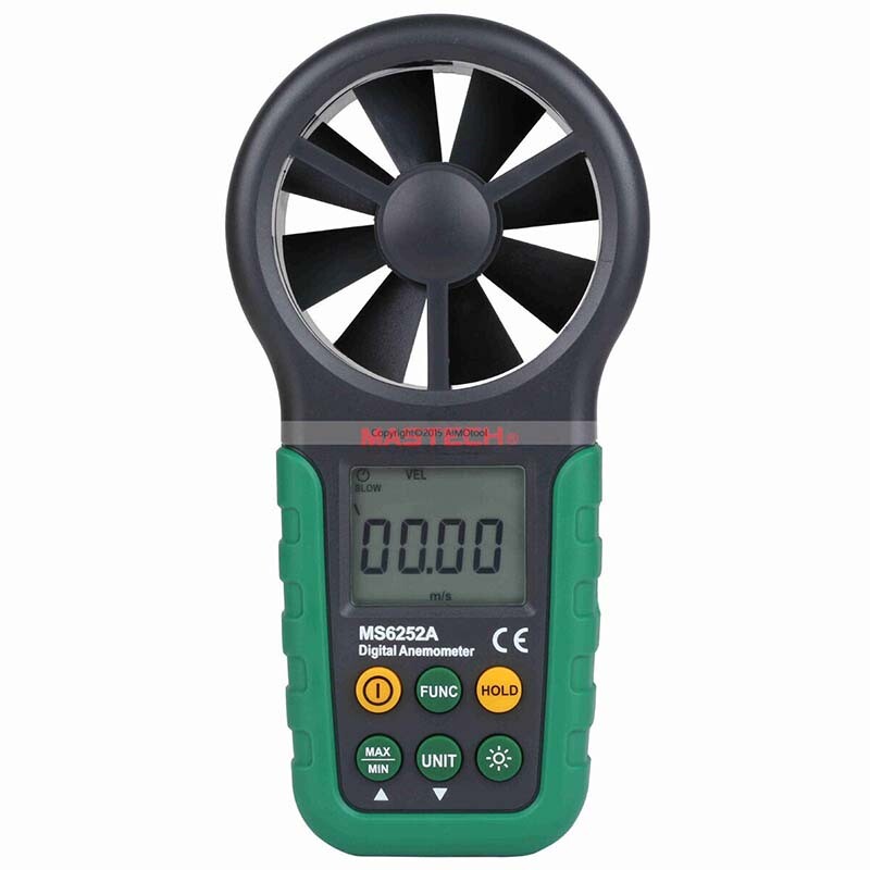 MASTECH MS6252A Handheld Digital Anemometer Wind Speed Meter Air Flow Tester