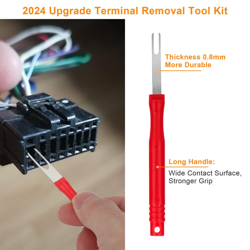 21Pcs Terminal Removal Tool Kit Electrical Wire Connector Pin Release Extractor