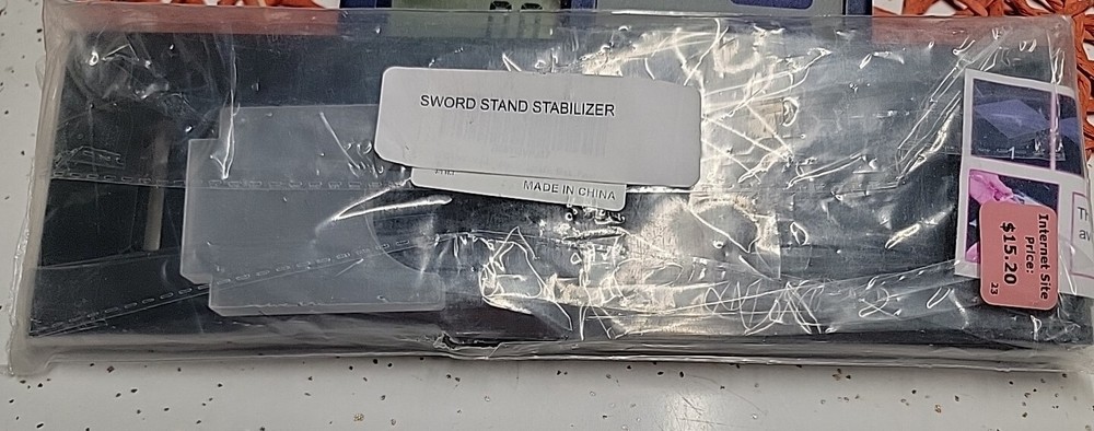 Single Samurai Sword Stand Stabilizer- Black- New