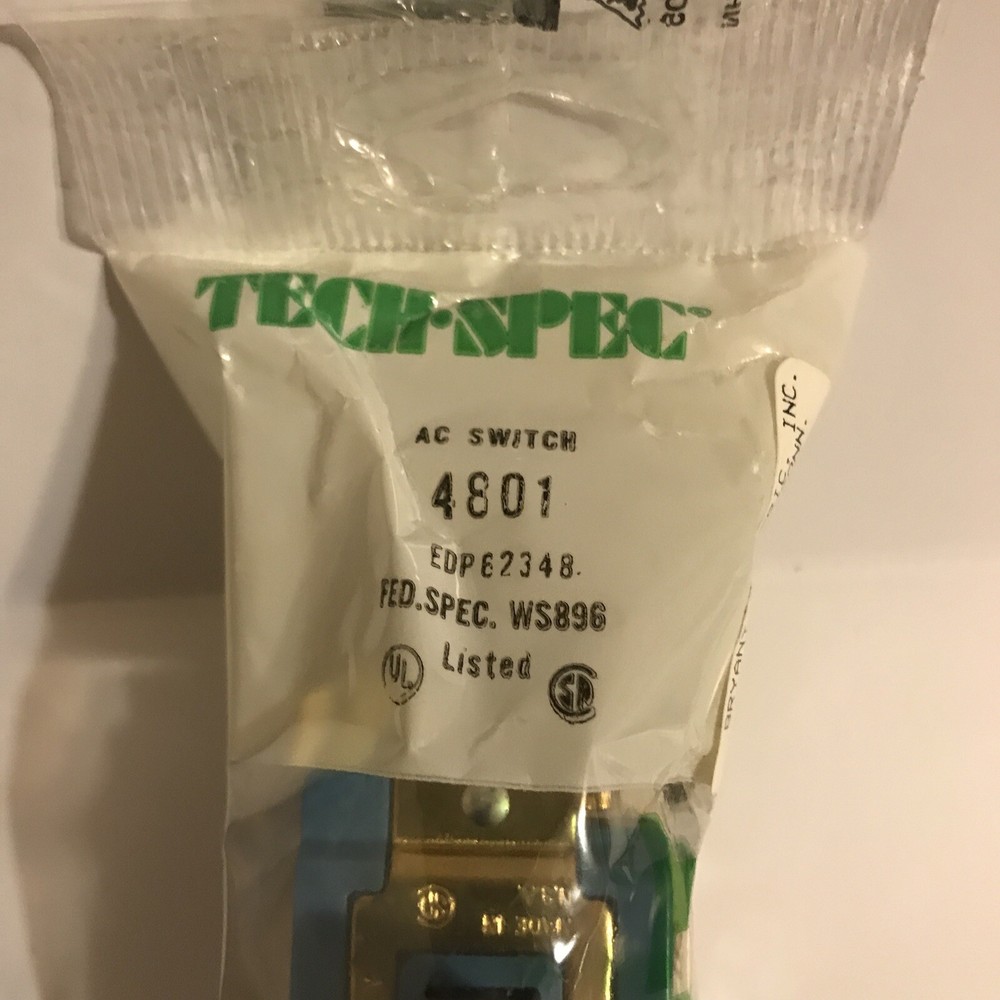 Bryant Electric 4801 Brown Toggle AC Switch