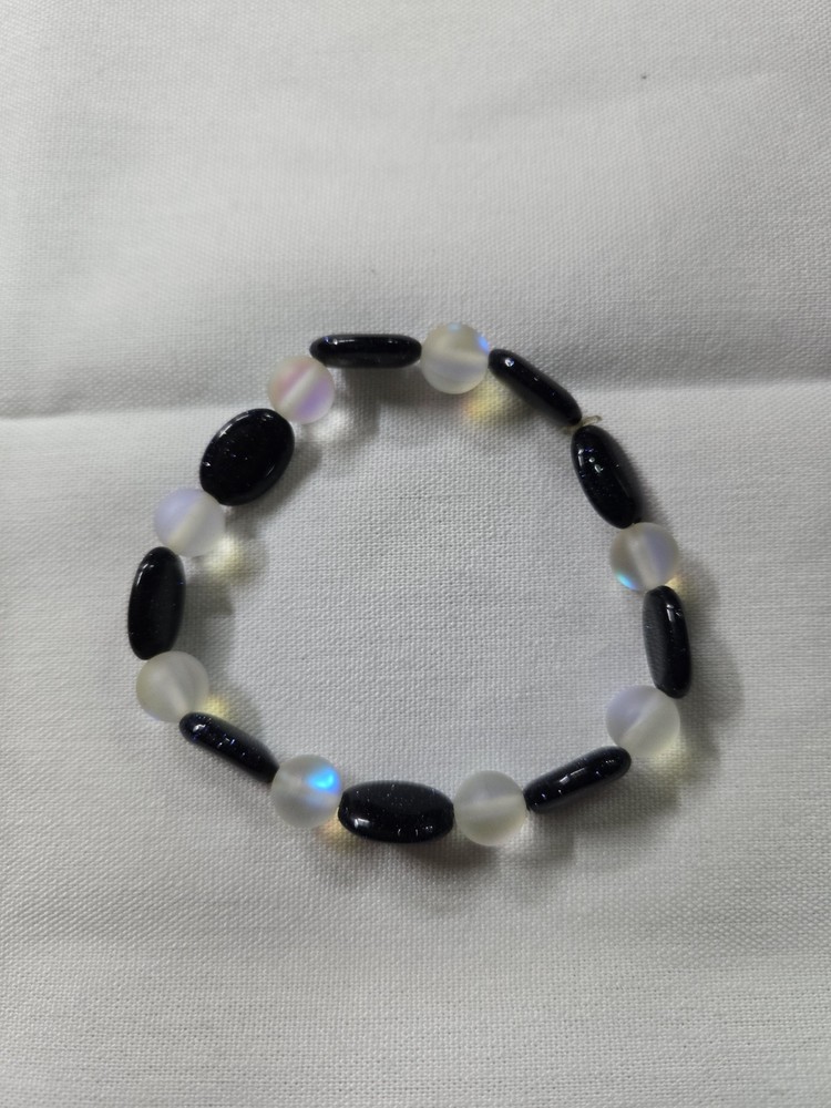 Handmade Opalite and Sandstone Bracelet