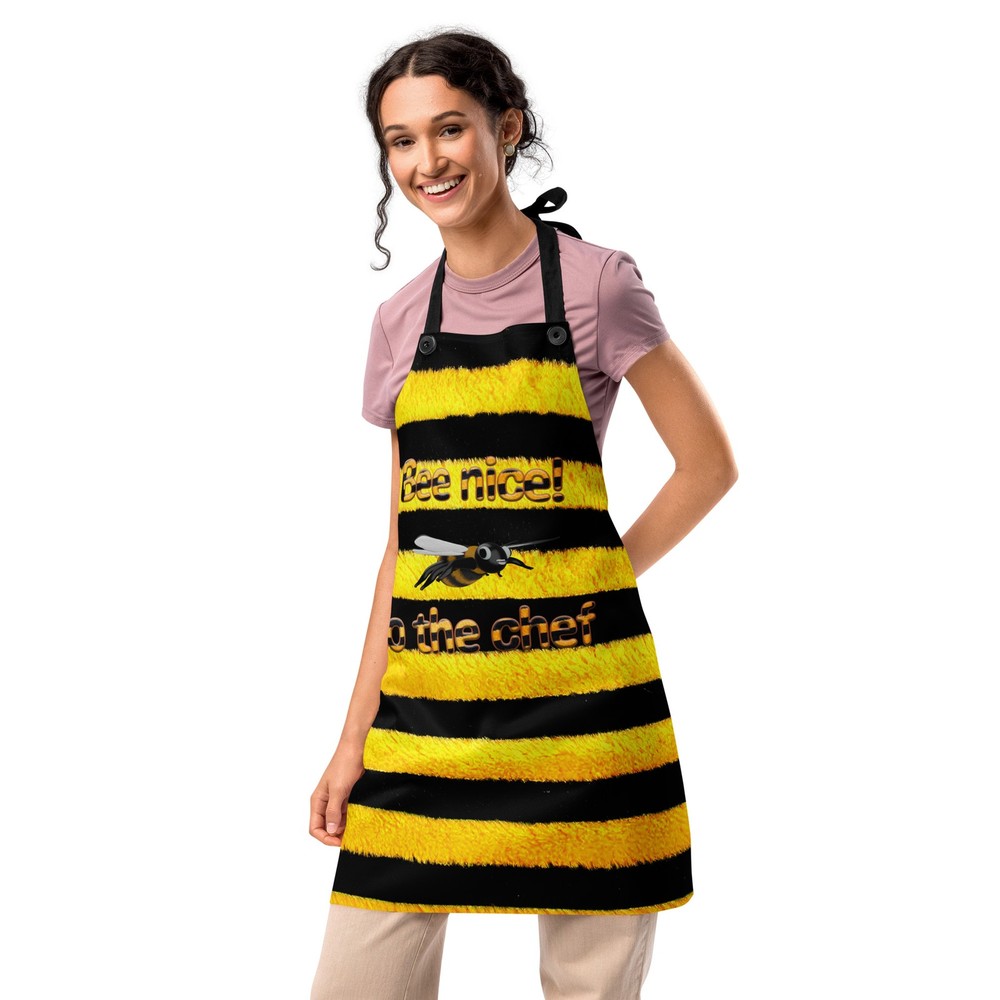 Cliffcographics - Bee nice to the chef Apron