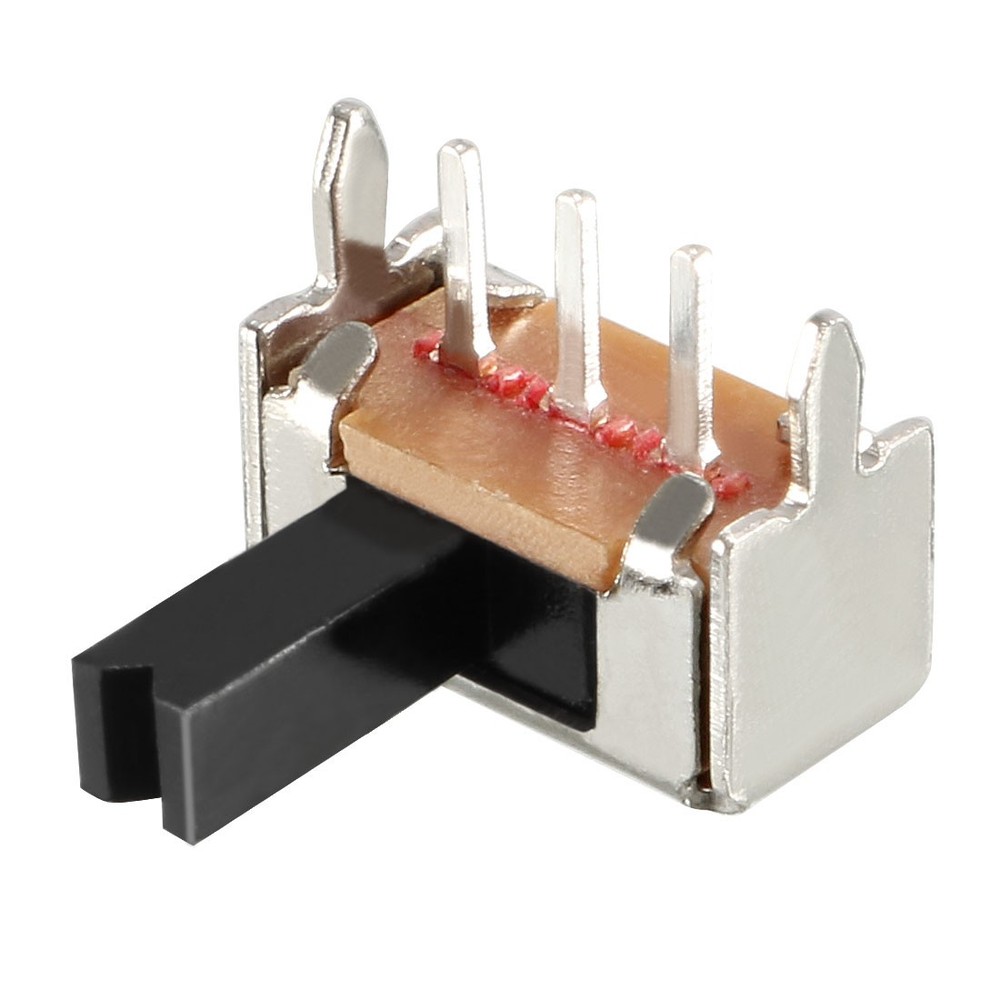 20Pcs 5mm Horizontal Slide Switch SPDT 1P2T 3 Terminals PCB Panel Latching