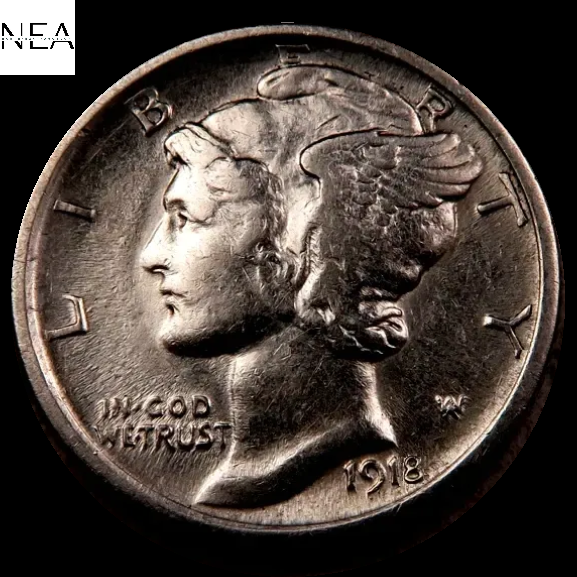1918-D Mercury Dime ~ Borderline Uncirculated (AU++) ~ 90% Silver
