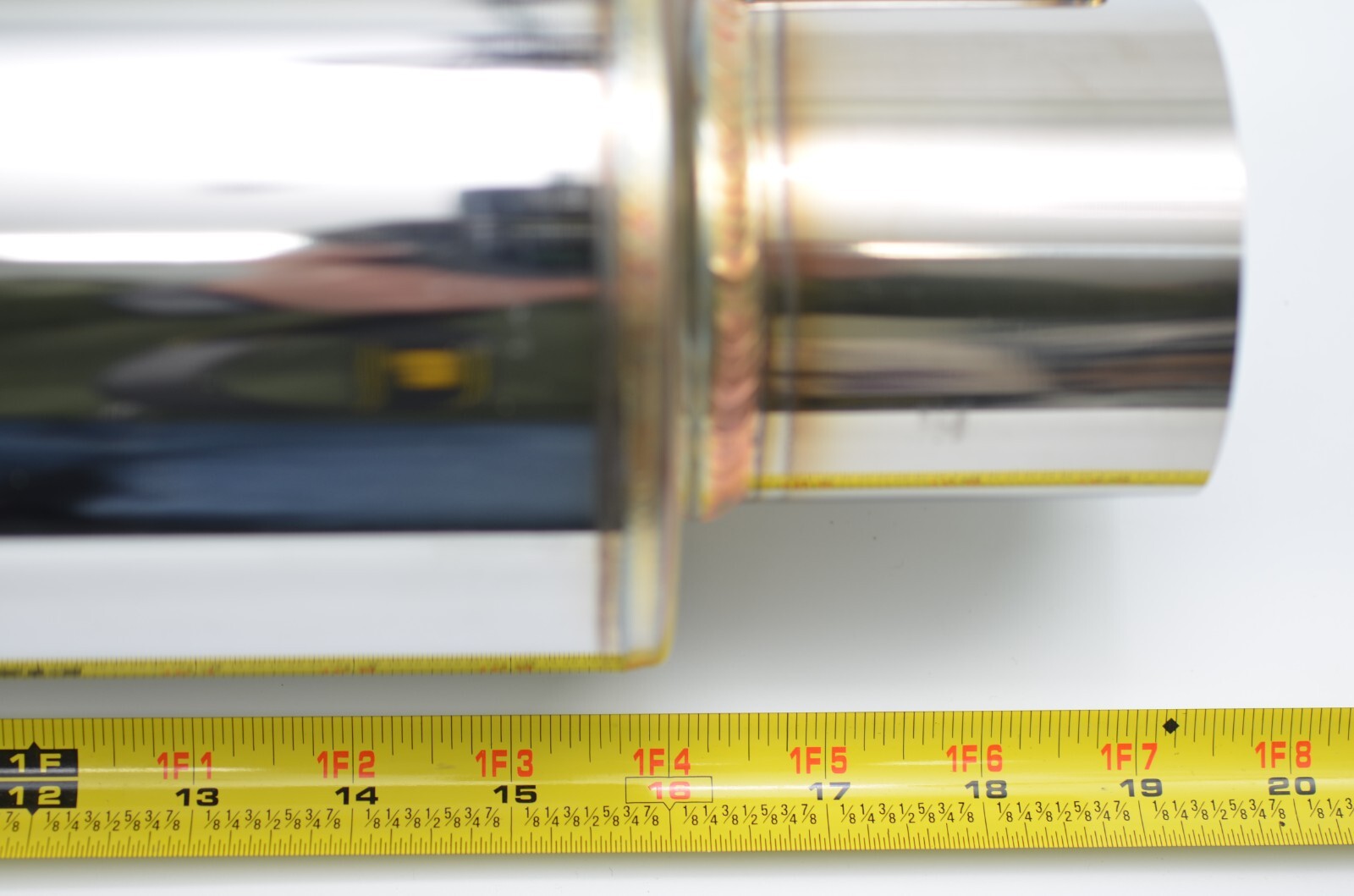 1320 ultra quiet QW resonator muffler stainless steel universal 3" inlet & out