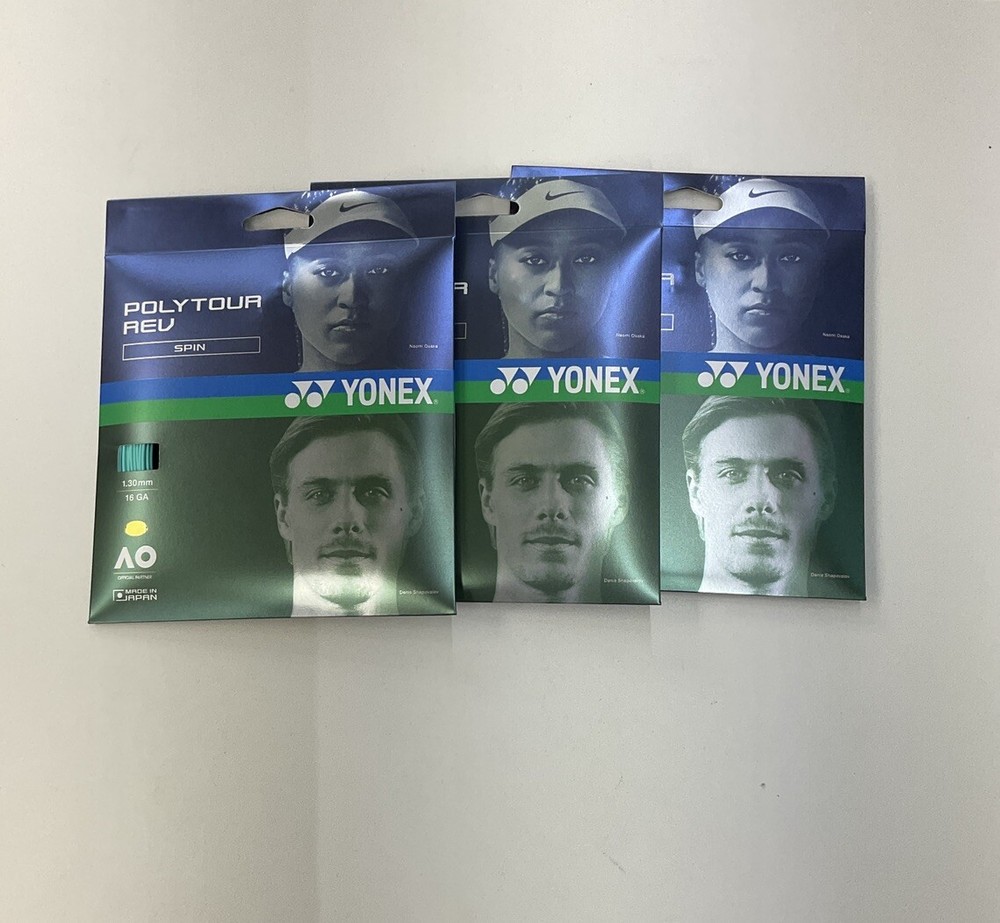 Yonex Poly Tour Rev 16 Gauge 3 Pack (Mint)