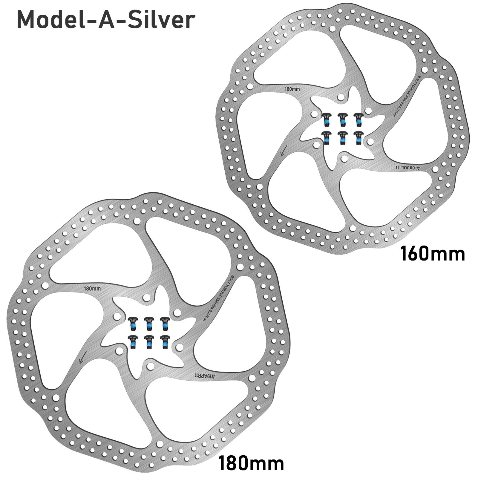 For Avid MTB Bike 140/160/180/203mm Stainless Rotor Disc Bike Brake Rotor+6 bolt