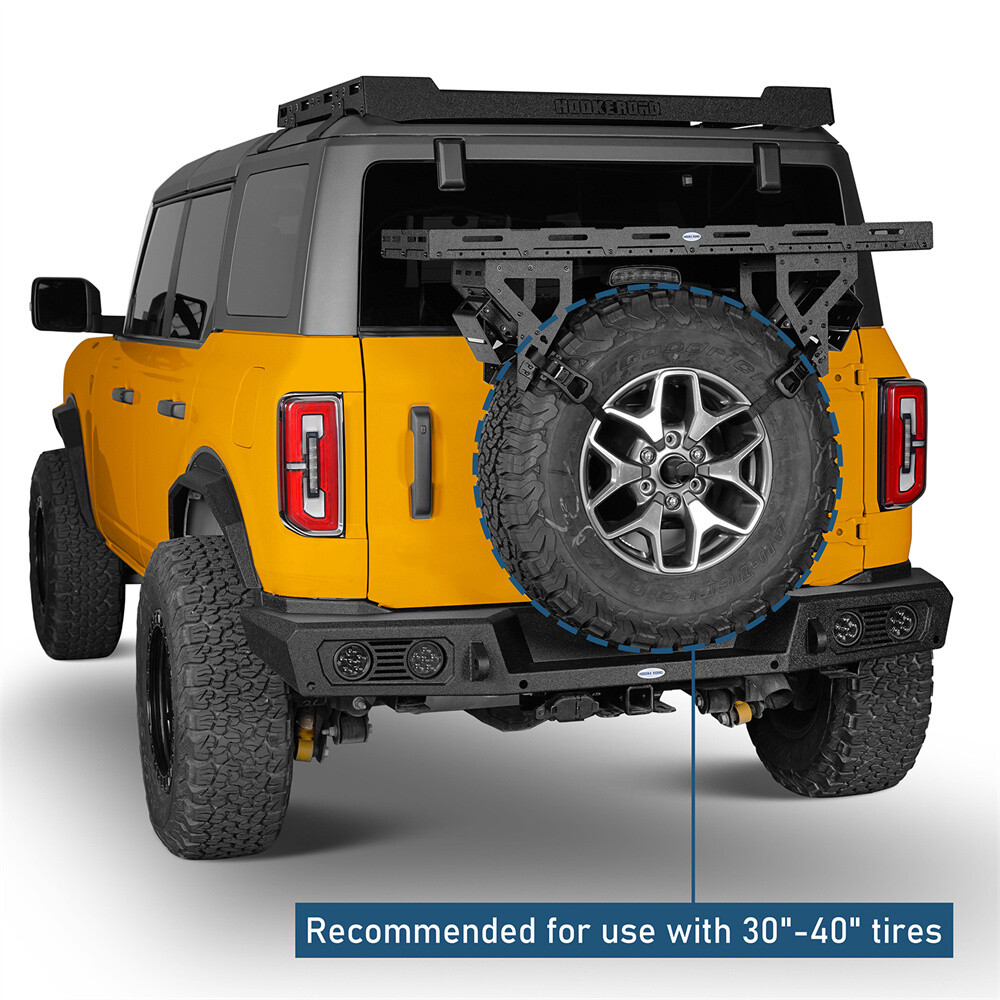 Spare Tire Mount Utility Cargo Basket Storage Carrier Fits for 30" to 40" Tire