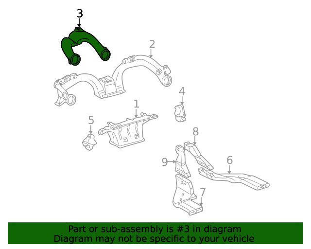 Genuine GM Inner Duct 88970575