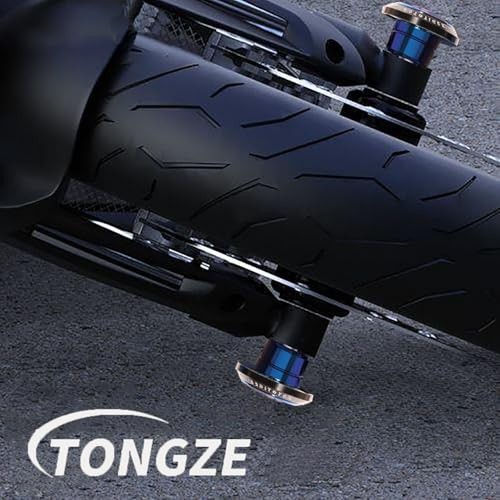 Motorcycle Frame Slider: Scooter Frame Sliders for Front Fork CNC Blue-Blue