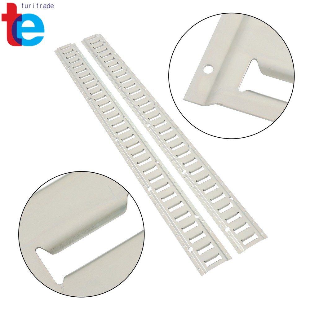 2PC 5' E-Track Tie-Down Rail For Truck Trailer Cargo Van Utility Silver