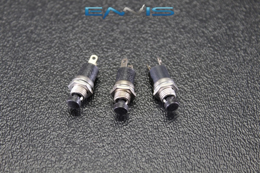5 PCS PUSH BUTTON SWITCH SPST MOMENTARY MINI BUTTON 3 AMP 125V 2 PIN NB-602PD