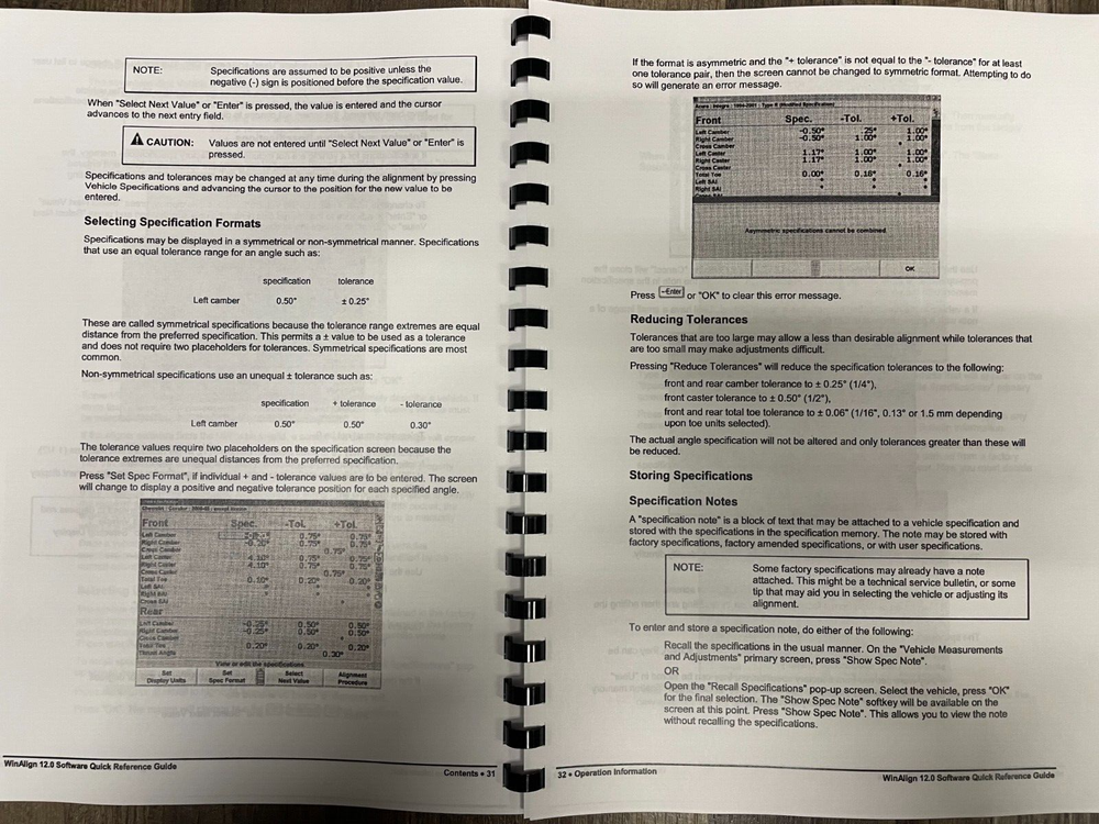 Hunter Engineering WinAlign Alignment Software Version 12.X Manual