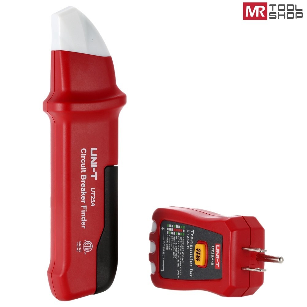 UNI-T UT25A Digital Circuit Breaker Finder with GFCI Outlet Socket Tester LED