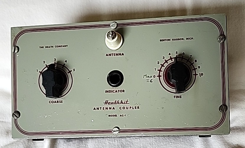 HEATHKIT MODEL AC-1 ANTENNA COUPLER