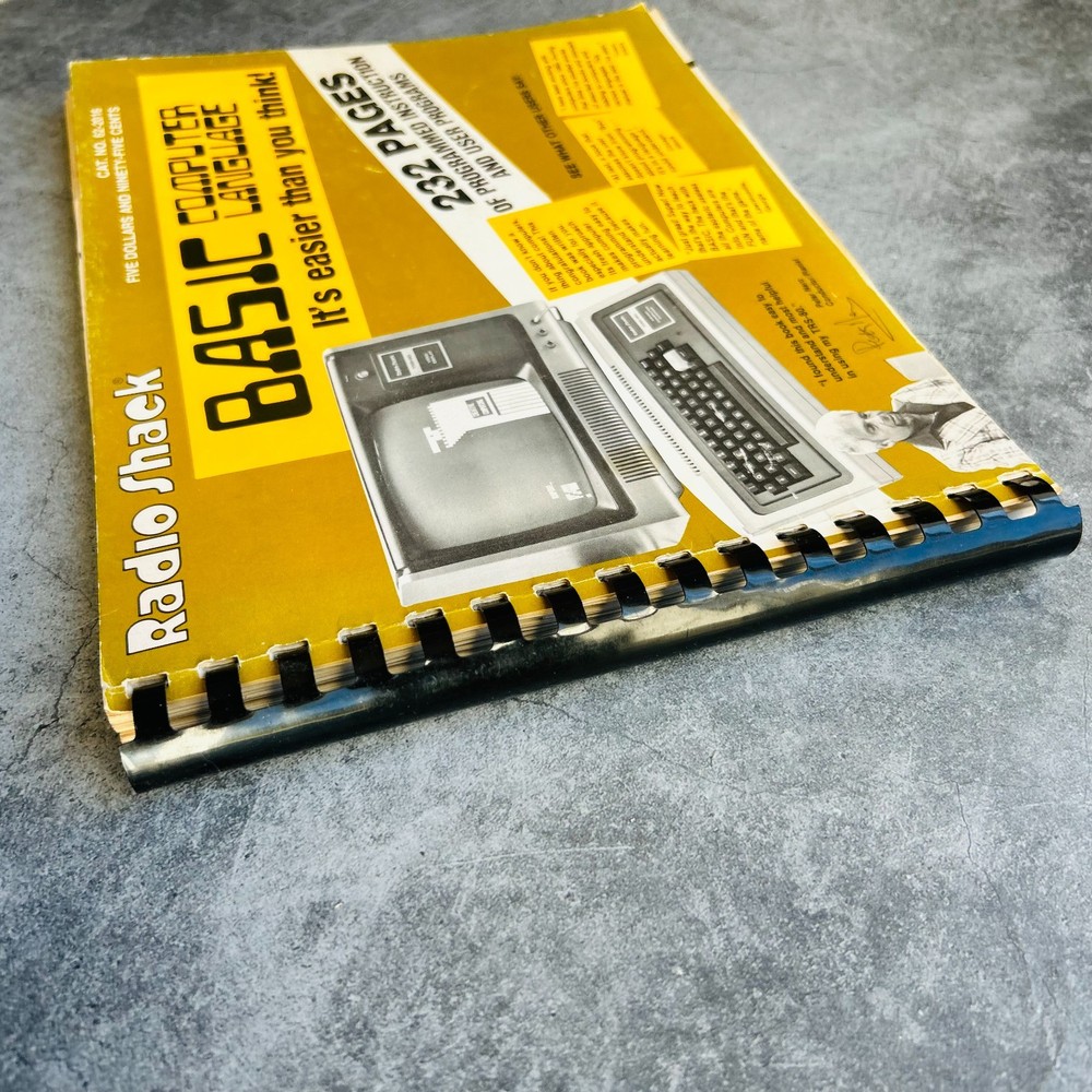 Radio Shack Basic Computer Language Paperback Book 1st Edition 2nd Printing 1978