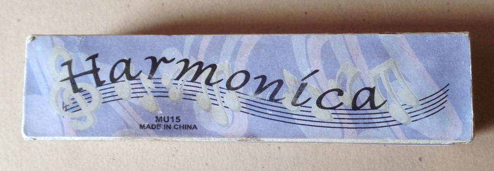 Vintage Empty Distressed HARMONICA MU15 Original Box Only