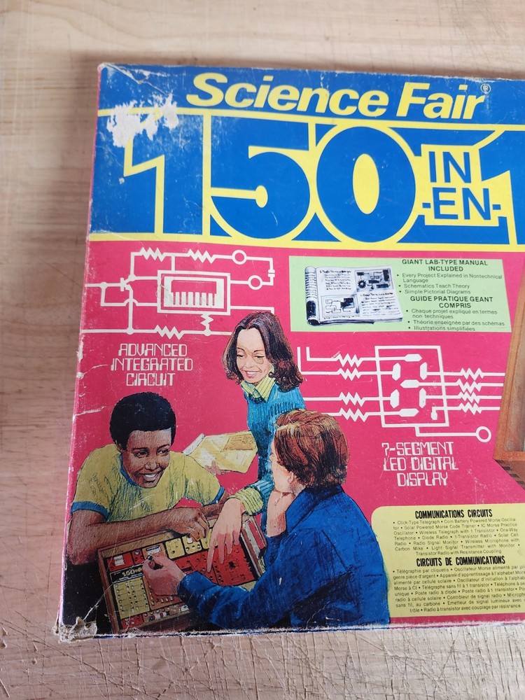 Science Fair 150 In 1 Electronic Project Kit Used Great Shape