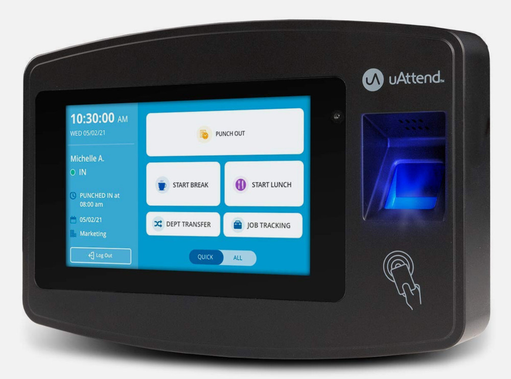uAttend Cloud Connected Biometric Attendance System | JR2000 | Open Box