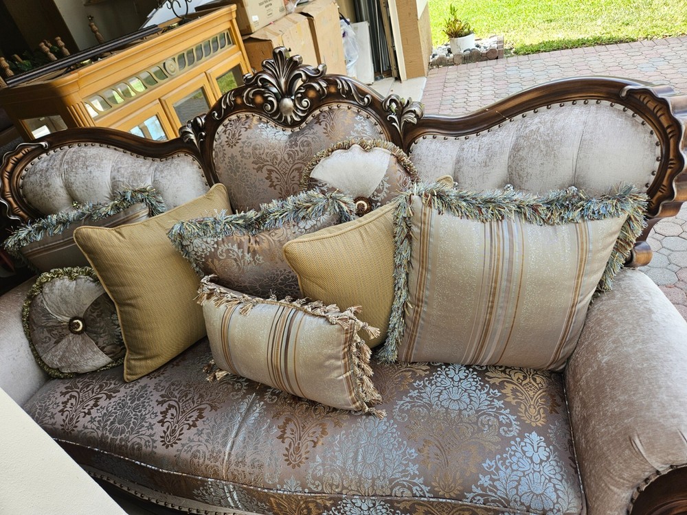 ACME Latisha Tan Pattern Sofa