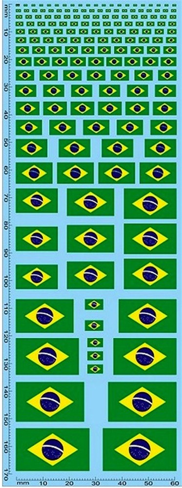 Flags Brazil 1:32 Decal Decals
