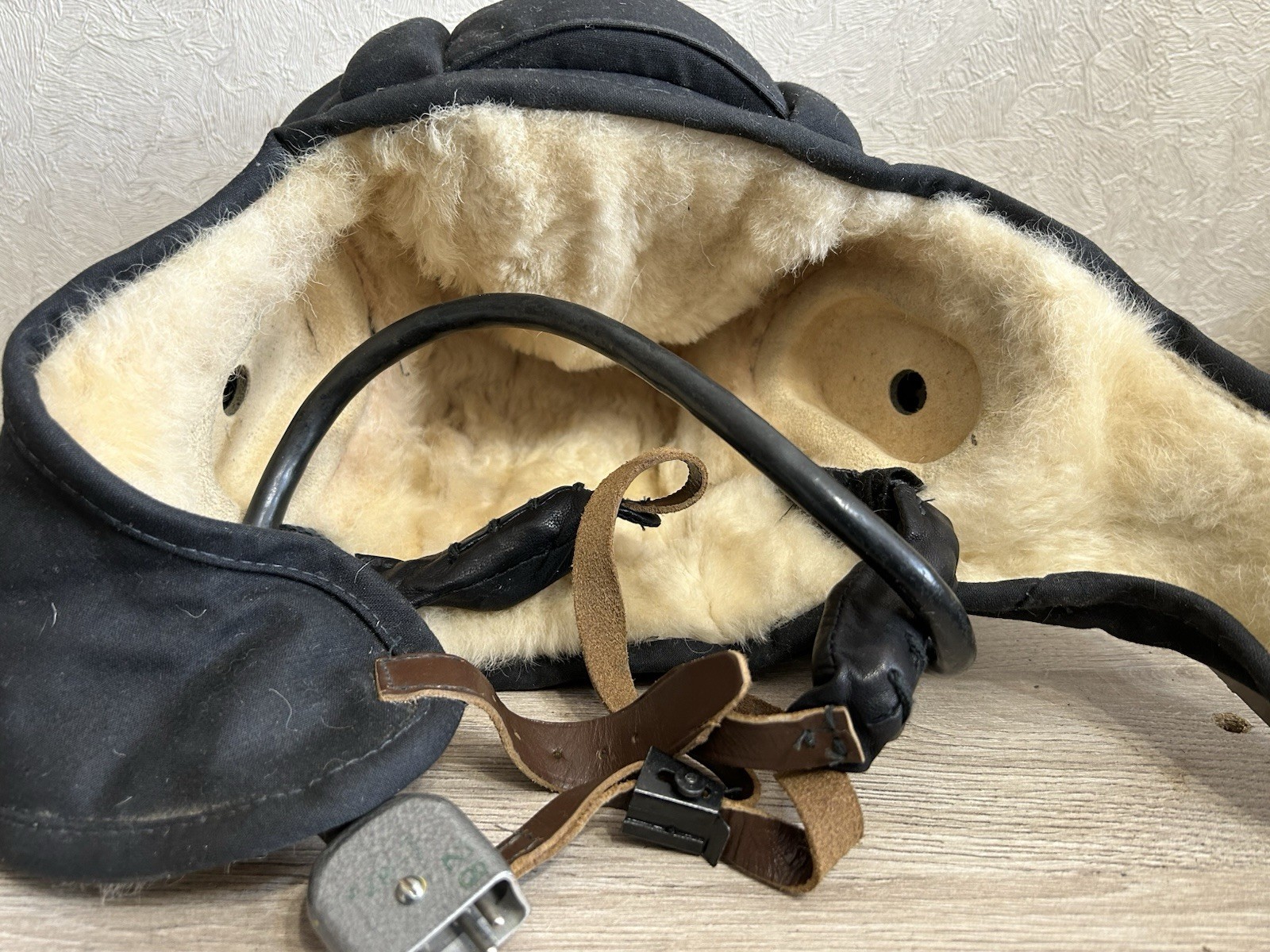 Helmet Tankman Original Vintage Soviet USSR Tankman Peaked cap Tankman.