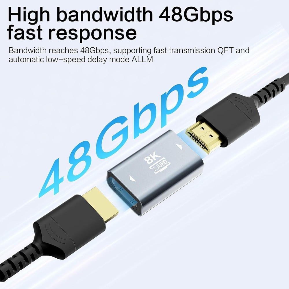 8K HDMI Coupler Set - 4-Pack for Ultimate Compatibility & Performance