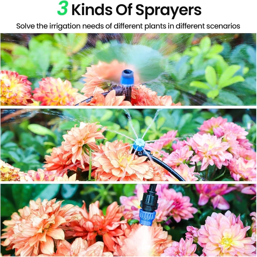 Quick-Connect Automatic Drip Irrigation System Kit – 230FT Garden Watering