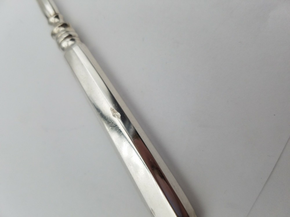 Russian 84 Silver Two Tine Cold Cut Meat Serving Fork ( #7031)