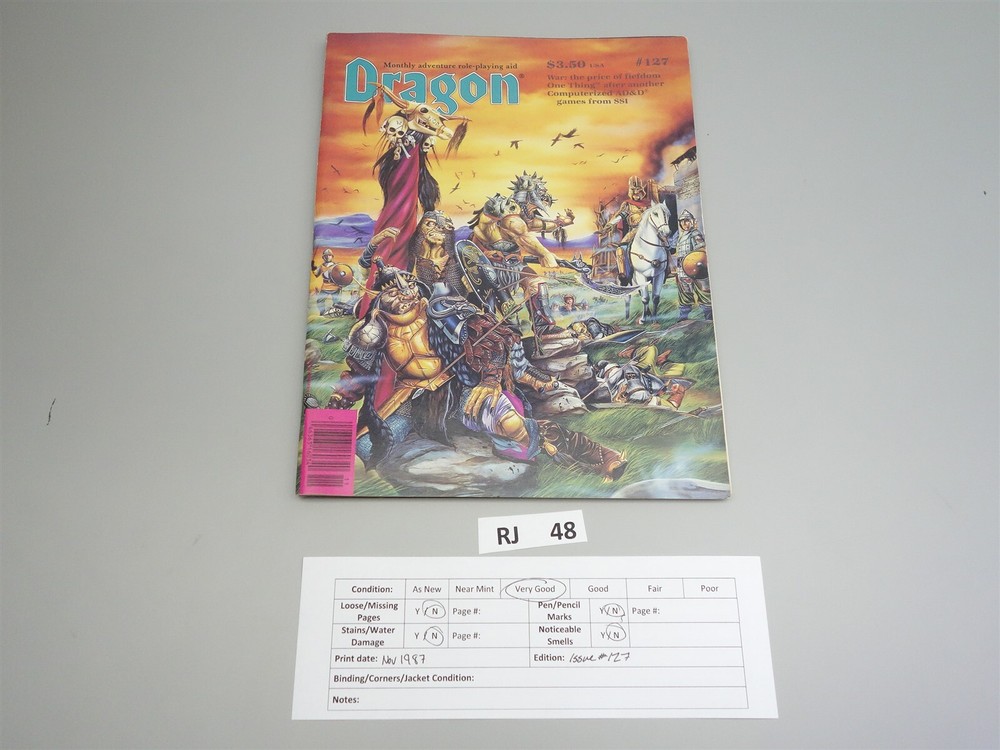 Dragon Magazine: Issue # 127 (TSR)