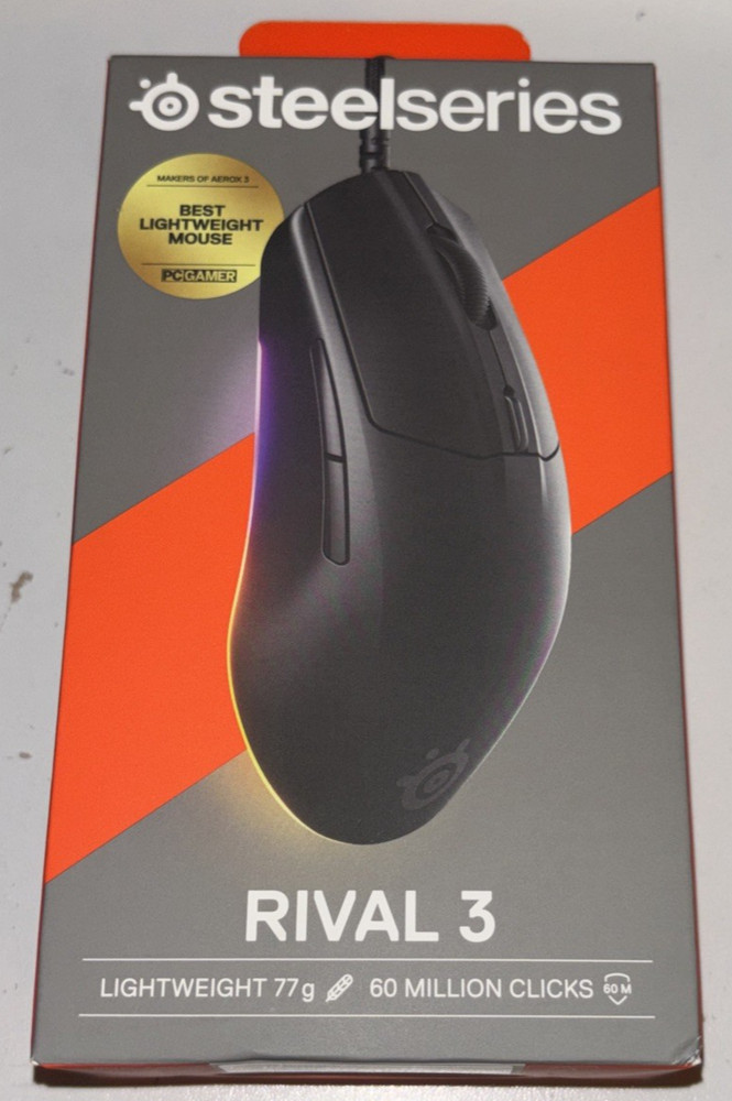 SteelSeries Rival 3 Wired Gen 2  Gaming Mouse NEW