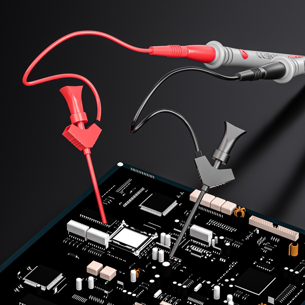 Silicone Multimeter Test Leads Kit 33PCS with Replaceable Wire Piercing Probes