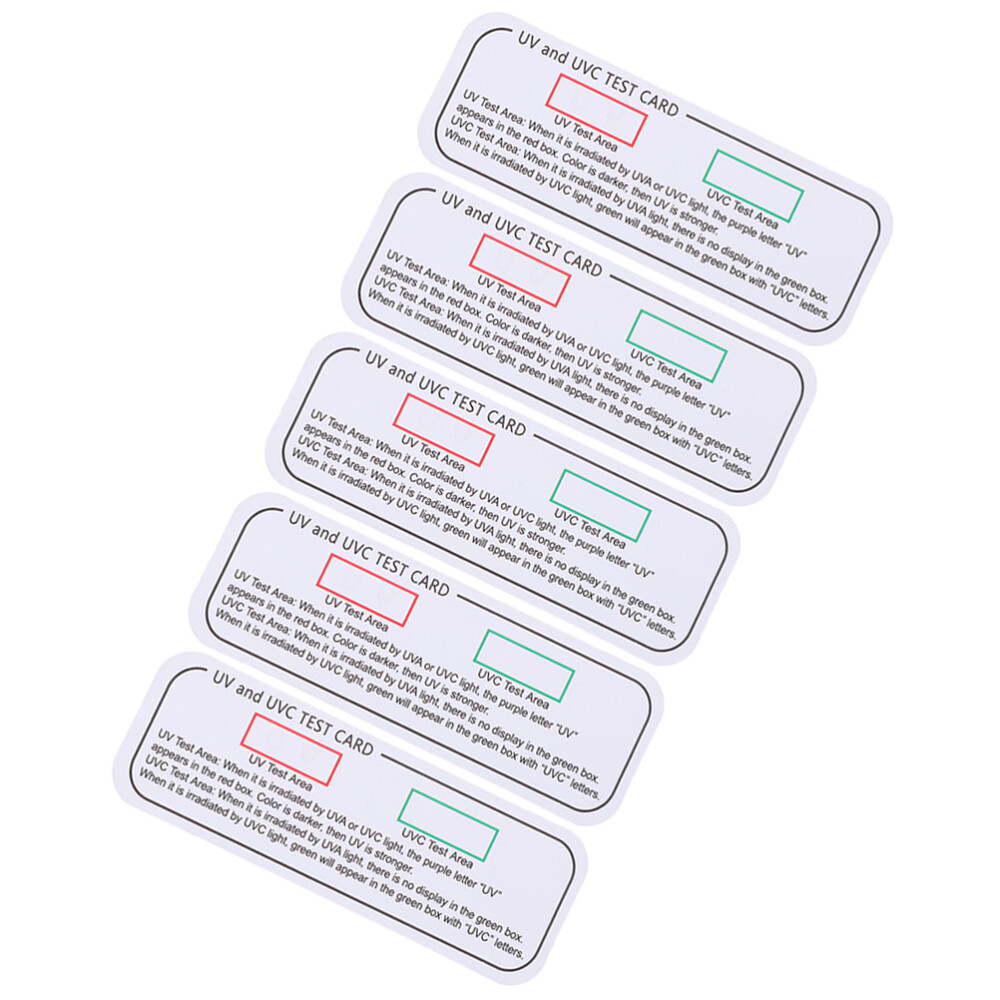 UVC-UVA Testing Cards Light Identifying Tools UVA Testing Strips Indicator Cards