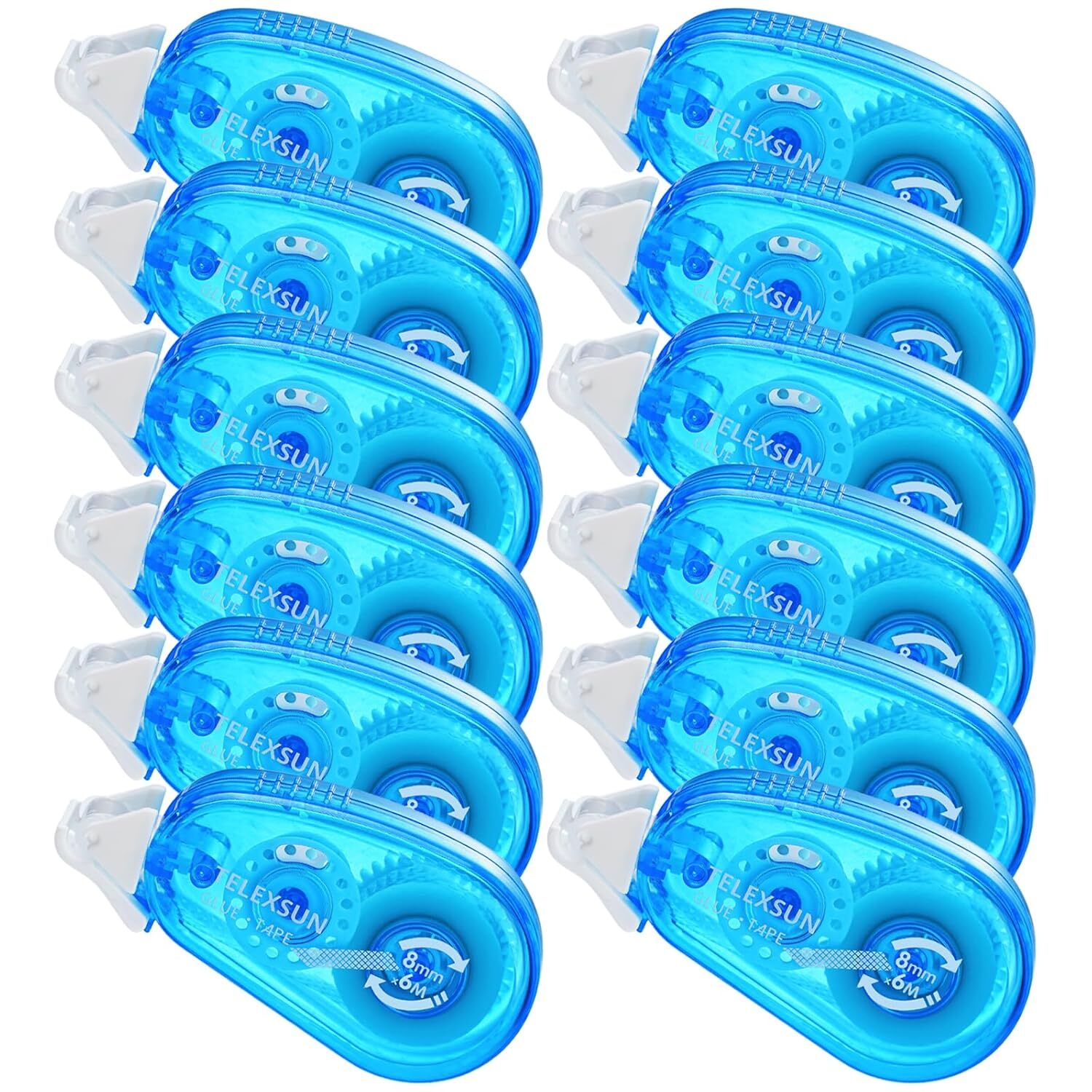 Double Sided Adhesive Glue Tape Roller for Scrapbooking,Crafts(0.31'' x 19.6 FT)