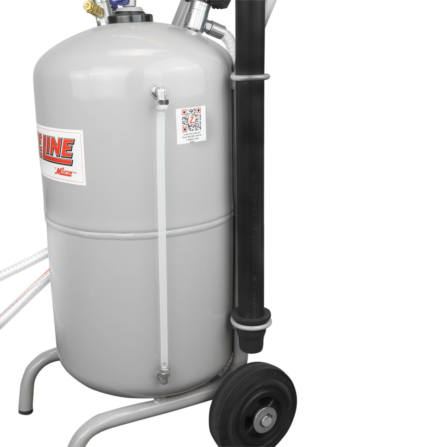 ZEELINE by Milton ZE6EV – 6 Gal. Pro Fluid Evacuator, 6" Wheels, 5' Evac Hose