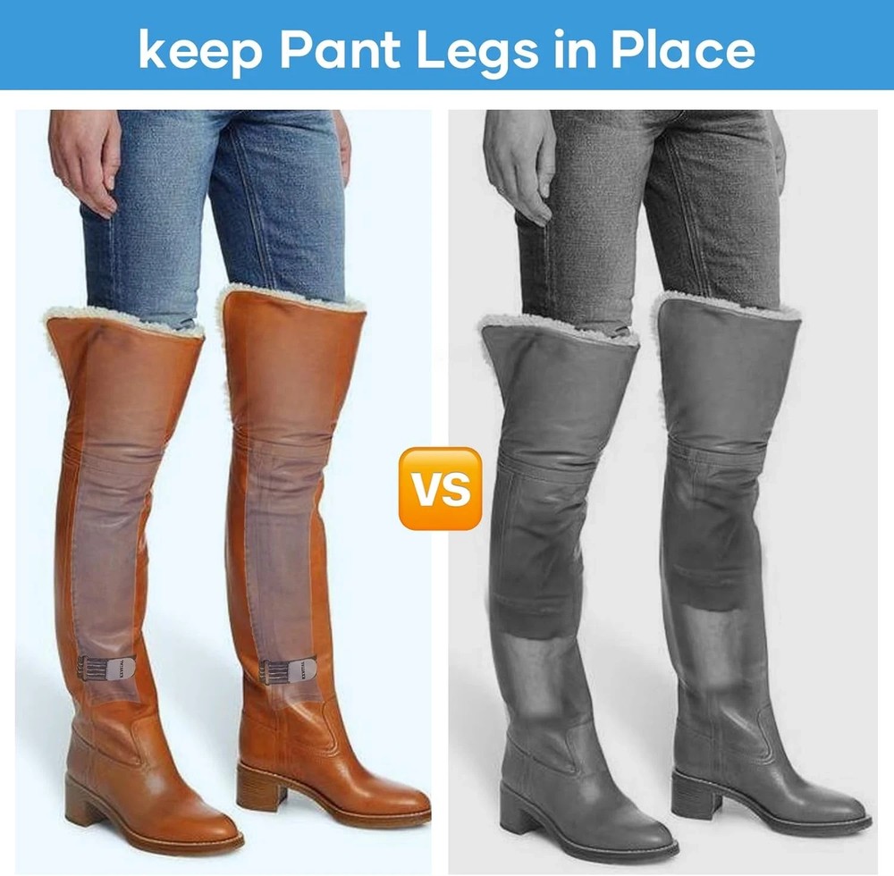 Ankle Straps, Cowboy Boot Straps, Adjustable Elastic Boot Bands with High Visibi