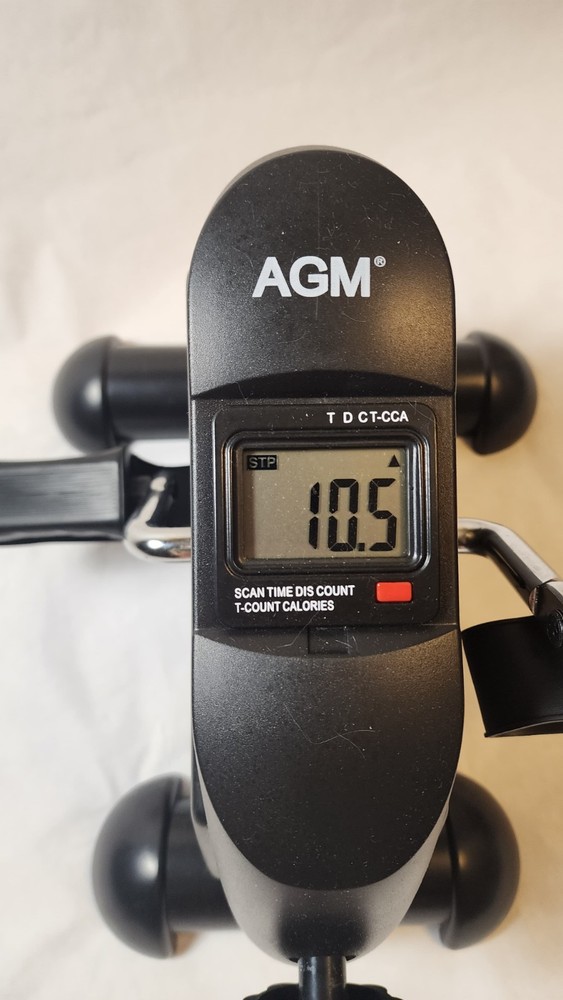 AGM Mini Exercise Bike with LCD Display & Adjustable Resistance, Black